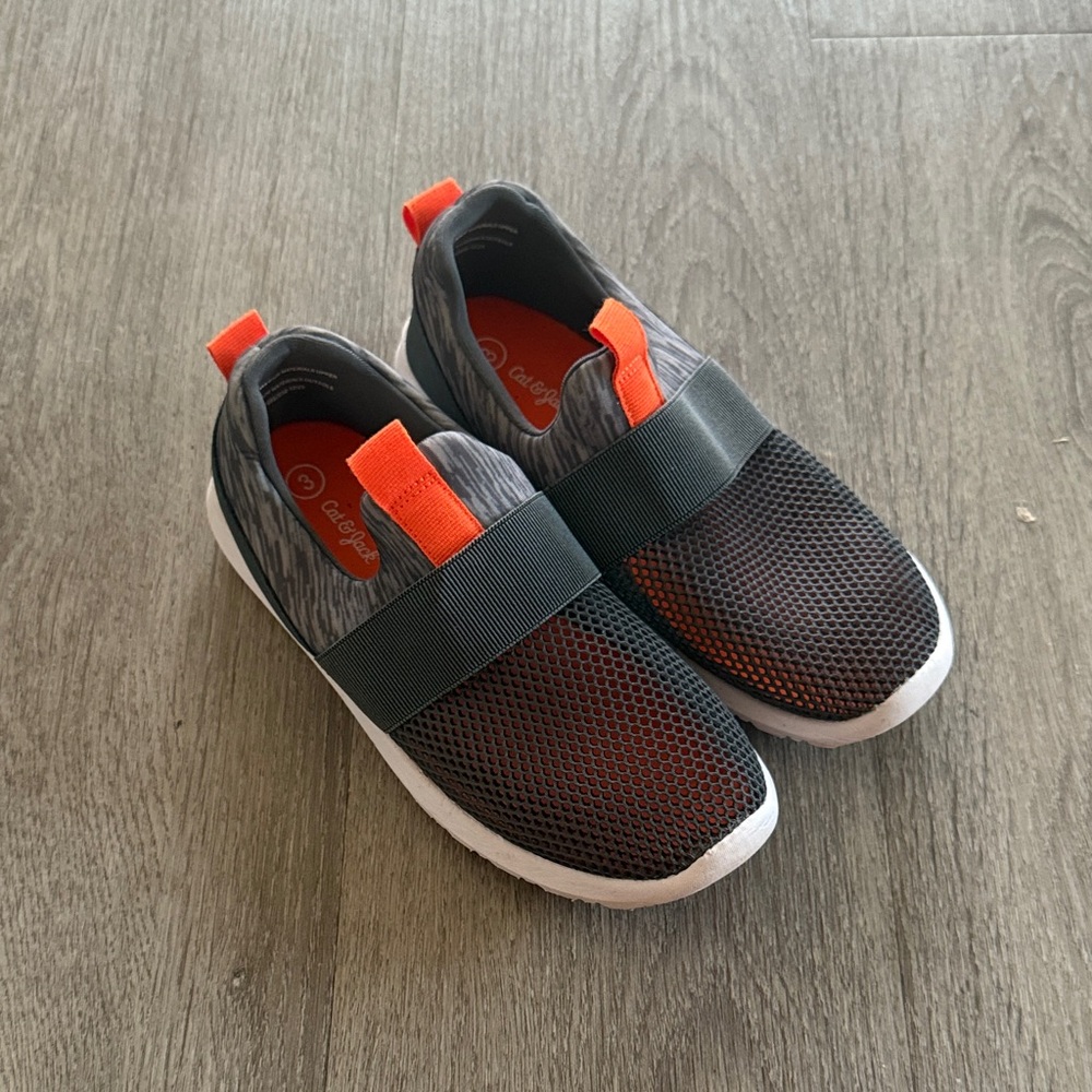Gray and Orange Slip-On water Sneakers
